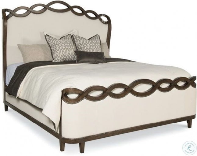 Veranda Sepia Etheral Upholstered Panel Bedroom Set from Fine Furniture