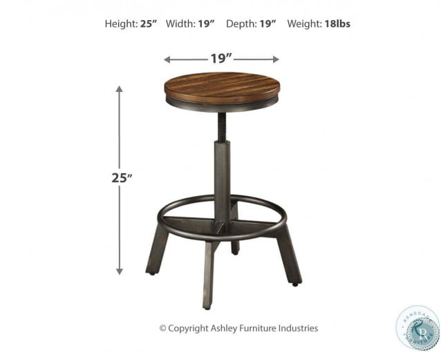 Torjin Brown and Gray Long Counter Height Dining Room Set from Ashley