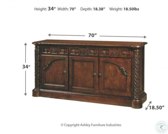 North Shore Rectangular Extendable Dining Room Set from Ashley (D55335