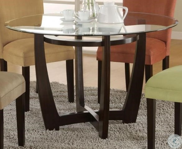 Bloomfield Cappuccino Round Dining Table From Coaster 101490