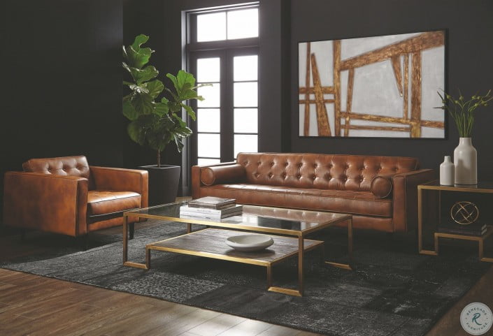 5west Donnie Tobacco Tan Living Room Set From Sunpan Coleman