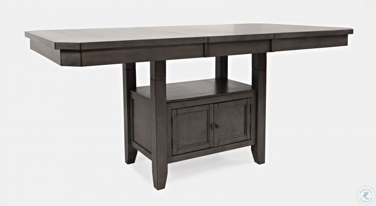 Manchester Grey Rectangle Adjustable Extendable Dining Table From