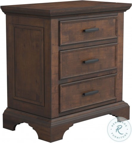 Elk Grove Vintage Bourbon 3 Drawer Nightstand from Coaster ...