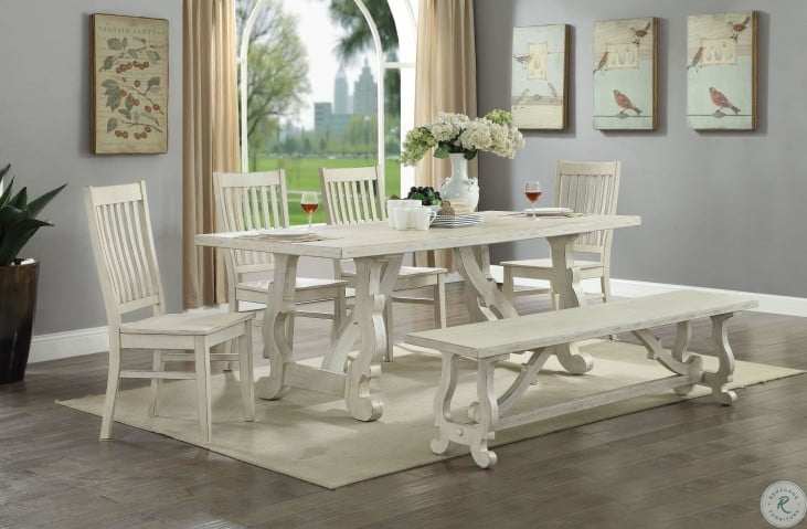 Wallpaper Orchard Park White Rub Dining Room Set From Coast To Coast For Android