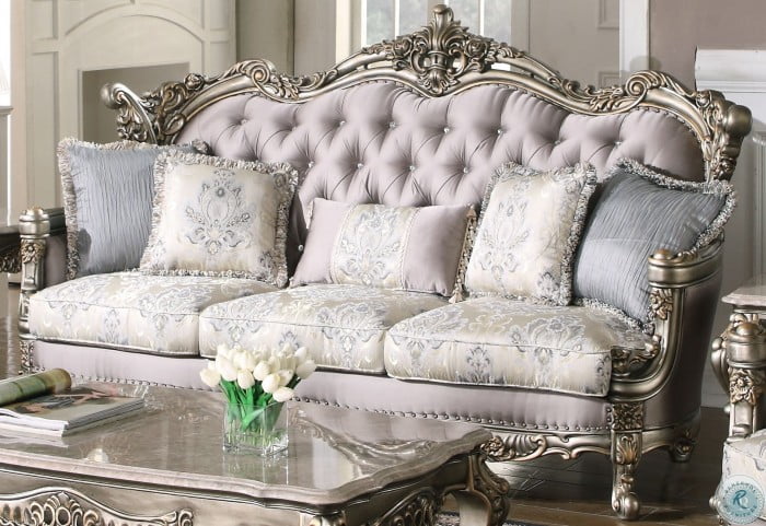 Ophelia Antique Gold Living Room Set From New Classic Coleman
