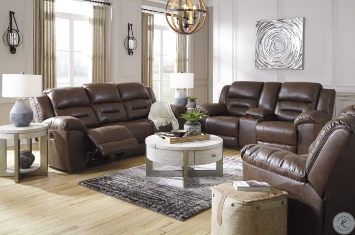 Stoneland Chocolate Reclining Living Room Set From Ashley