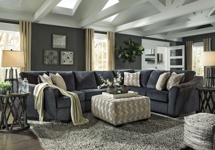 Wallpaper Eltmann Slate Laf Sectional From Ashley Coleman Furniture For Android Free