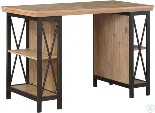 Penpoint Metal And Wood Counter Height Desk From Homelegance