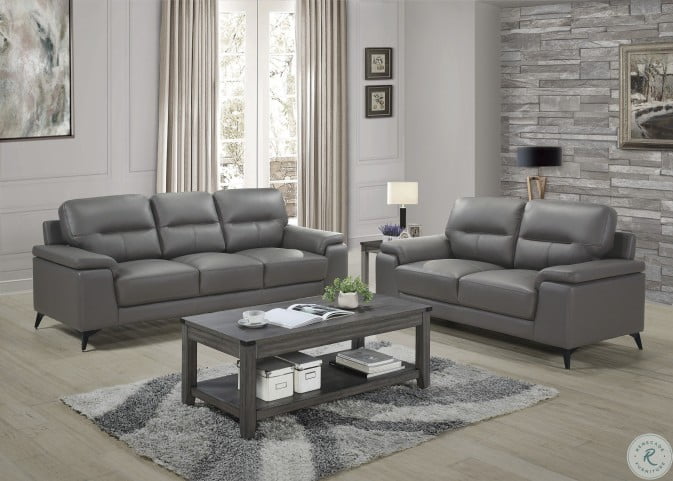 Mischa Dark Gray Living Room Set From Homelegance Coleman Furniture