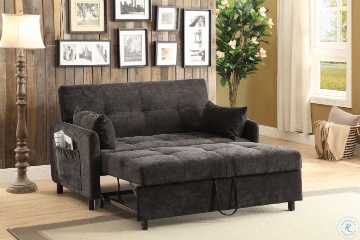 Underwood Charcoal Full Sofa Bed From Coaster Coleman Furniture Underwood Charcoal Full Sofa Bed From