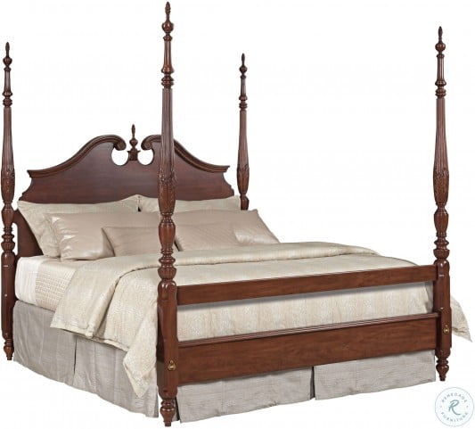 Hadleigh Rice Carved Queen Poster Bed From Kincaid Furniture Coleman Furniture