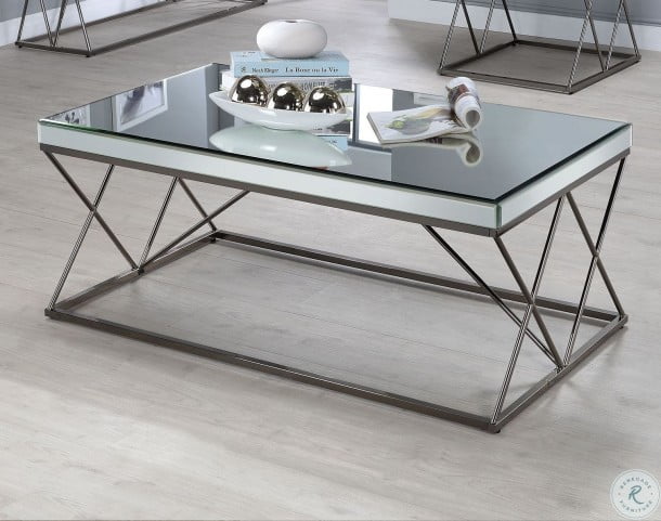 705478 Black Nickel Coffee Table from Coaster | Coleman ...