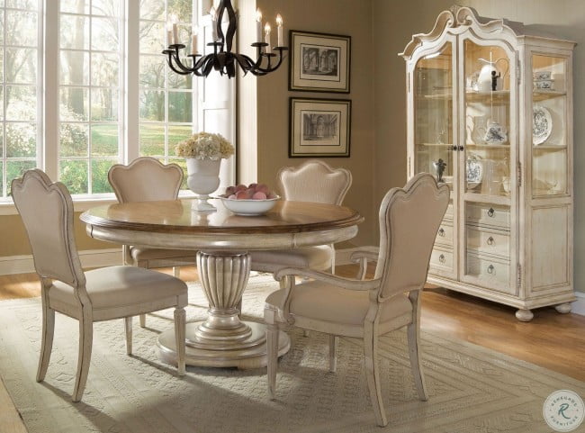 Provenance Round Extendable Dining Room Set From Art Coleman