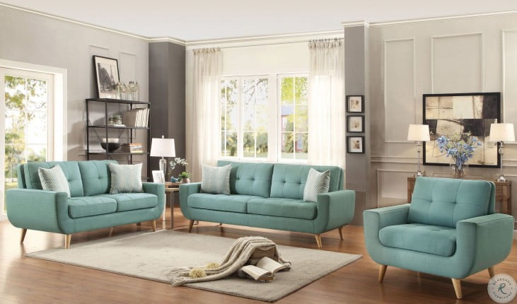 Deryn Blue Living Room Set From Homelegance Coleman Furniture