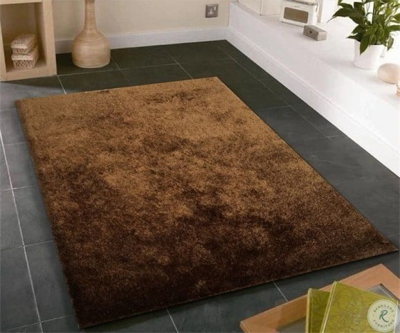 Fuzzy Shaggy Brown Large Area Rug From Amazing Rugs Coleman Furniture