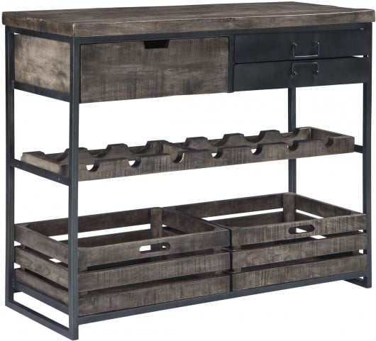 Ponder Ridge Black And Brown Accent Cabinet From Ashley Coleman