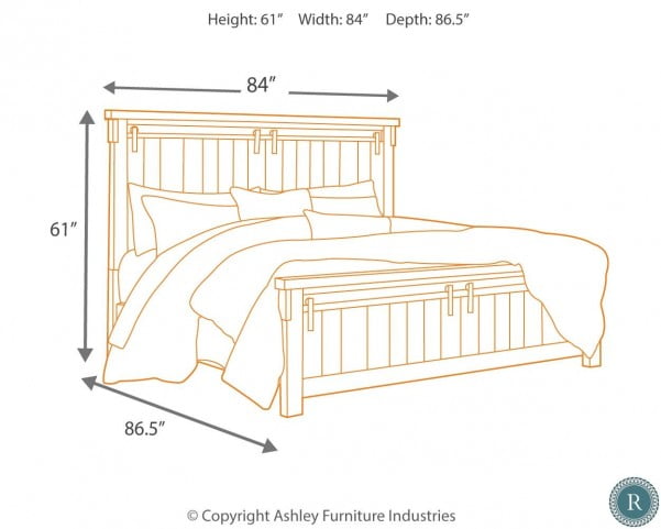 Lakeleigh Dark Brown King Panel Bed From Ashley Coleman Furniture