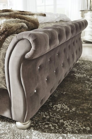 Cassimore North Shore Pearl Silver King Upholstered Bed from Ashley