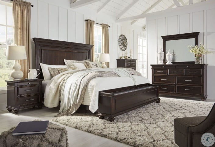 Brynhurst Dark Brown Storage Panel Bedroom Set from Ashley ...