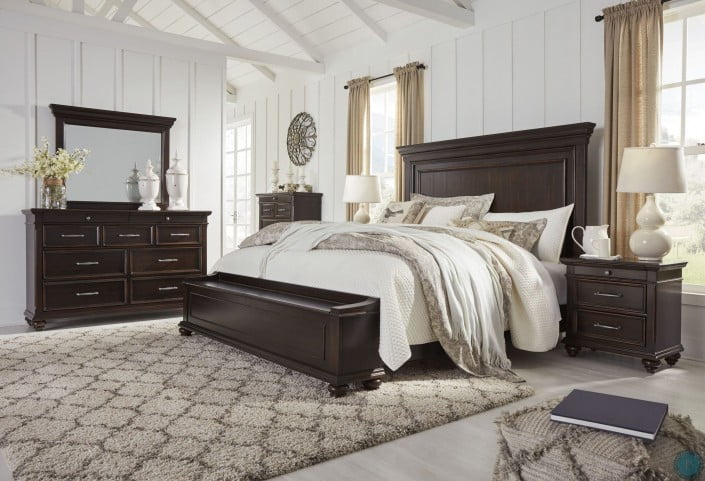 Brynhurst Dark Brown Storage Panel Bedroom Set from Ashley ...