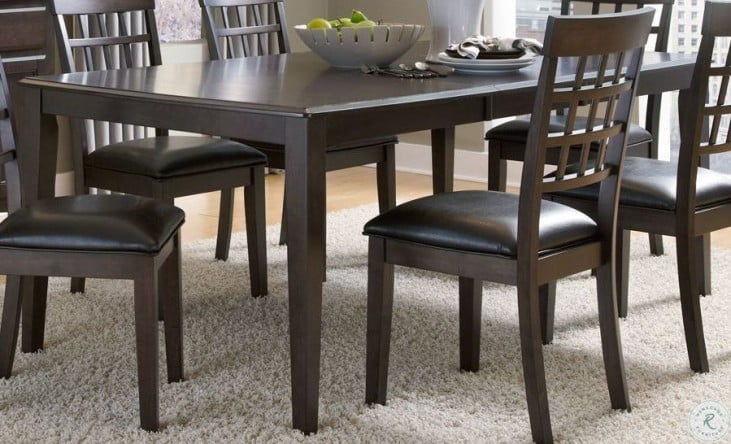 Bristol Point 132 Warm Grey Brown Extendable Rectangular Dining Bristol Point 132 Warm Grey Brown