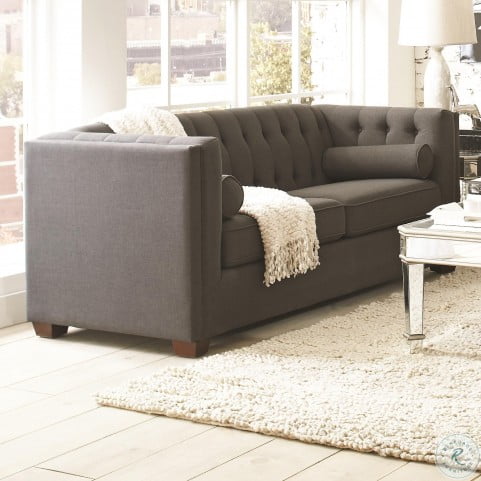 Cairns Charcoal Sofa From Coaster 504901 Coleman Furniture