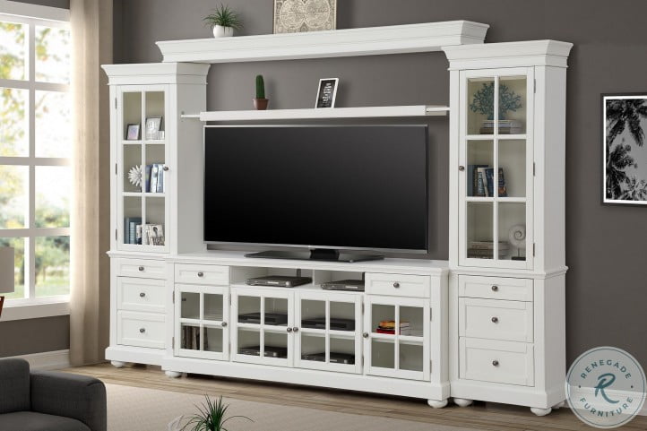 Cape Cod Vintage White 126 Entertainment Wall From Parker House
