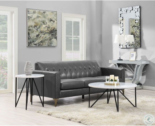 Kinsler Black Round Coffee Table From Elements Furniture Coleman Furniture