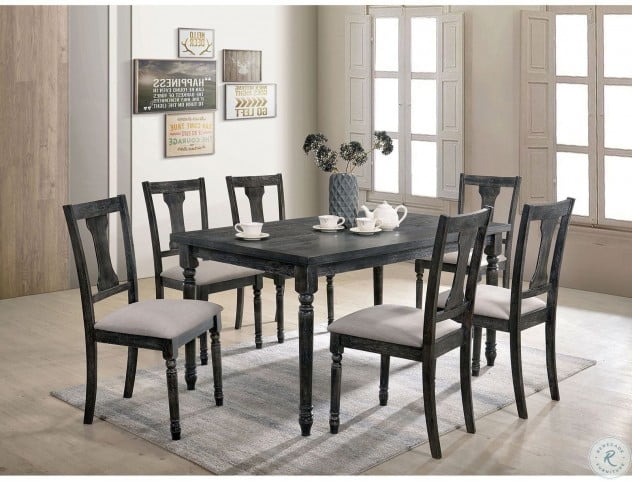 Muriel Weathered Gray Dining Room Set From Furniture Of America Coleman Furniture