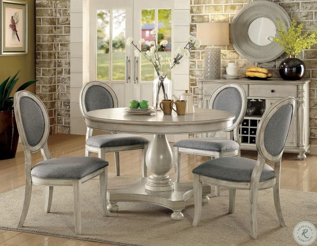Kathryn Antique White Dining Room Set From Furniture Of America Kathryn Antique White Dining Room Set