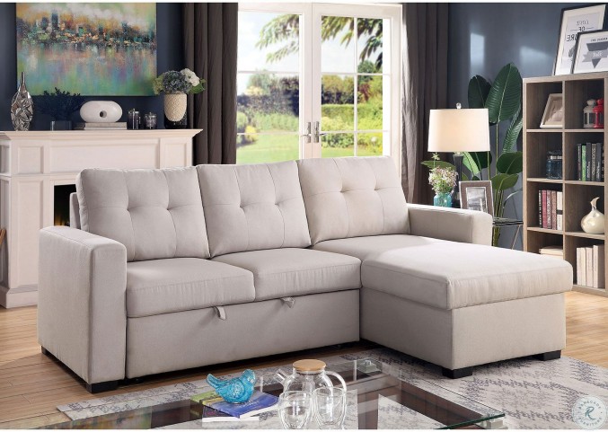 Jacob Light Gray Sectional From Furniture Of America Coleman