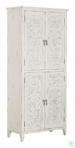 Distressed White Tin Front Tall Pantry Cabinet From Ski Distressed White Tin Front Tall Pantry