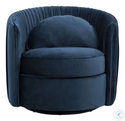 Deep Navy Blue Velvet Accent Chair From Pulaski Coleman Furniture