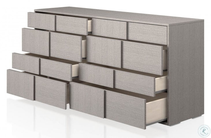 Vivente Matte Grey Forte Double Dresser from Orient ...