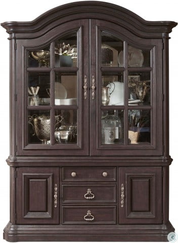 Ravena Distressed Dark Brown China Cabinet from Pulaski | Coleman Furniture