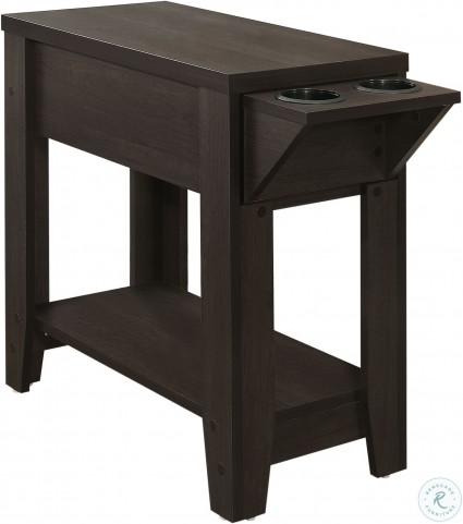 Cuccino 24 Accent Table With Cup Holders From Monarch Accent Table With Cup Holders