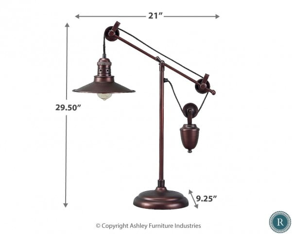 Kylen Bronze Metal Desk Lamp from Ashley (L734152 ...