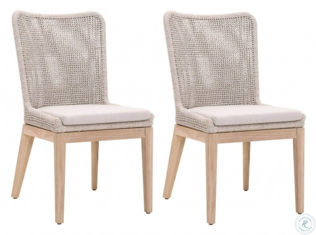 Get Wallpaper Woven Gray Mesh Outdoor Dining Chair Set Of 2 From Orient Express Desktop Wallpaper Free