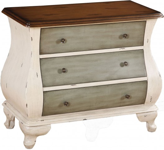 Black Pulaski Hand Painted Bombay Chest with Brass Drawer Pulls