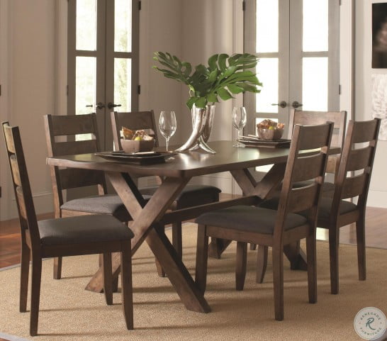 Alston Knotty Nutmeg Rectangular Dining Room Set From Coaster
