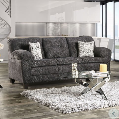 William Dark Gray Sofa From Furniture Of America Coleman Furniture