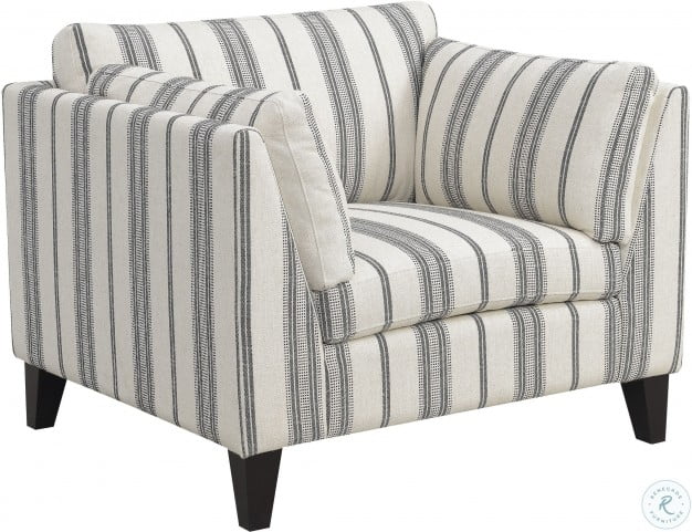 Elsbury Gray And Cream Accent Chair From Wallace Bay Home