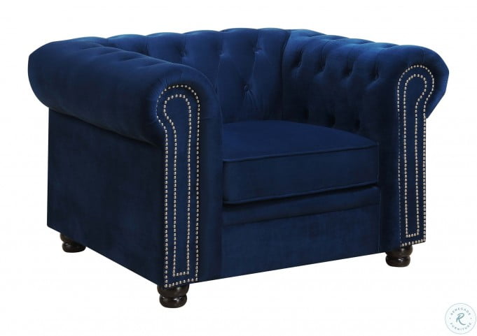 Gramercy Navy Blue Chair From Picket House Furnishings Coleman