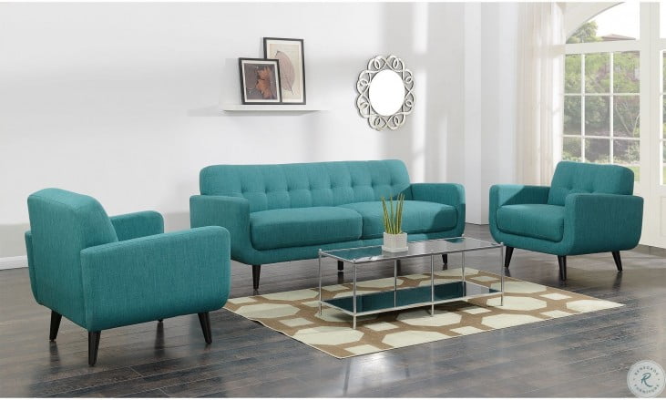 Hailey Teal Living Room Set From Elements Furniture Coleman