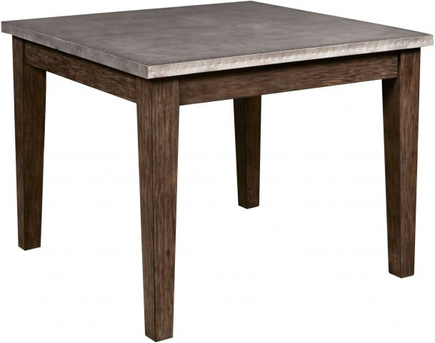 Vintage Distressed Chocolate Metal Wrapped Dining Table From Pulaski Coleman Furniture