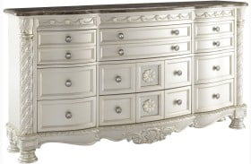 Cassimore North Shore Pearl Silver Upholstered Poster ...