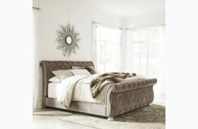 Cassimore North Shore Pearl Silver Upholstered Bedroom Set ...