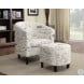 900210 Off White Accent Chair with Ottoman from Coaster ...