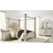 Cassimore North Shore Pearl Silver Upholstered Poster ...